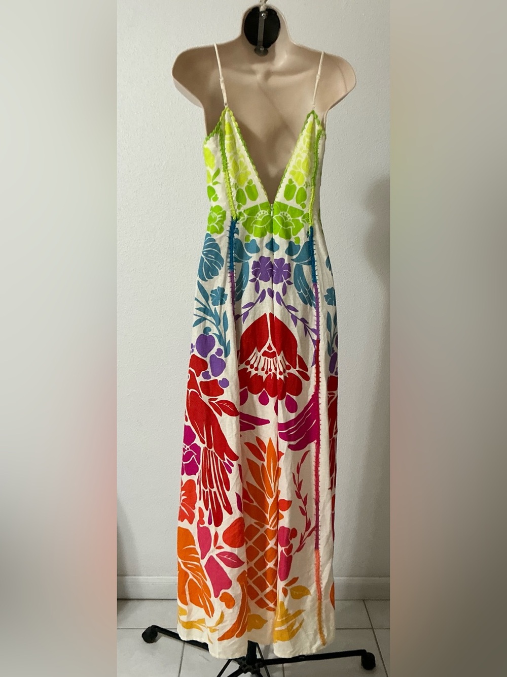 NWT FARM Rio Tropical Graphic Placed Maxi Dress Size XS - Picture 5 of 16